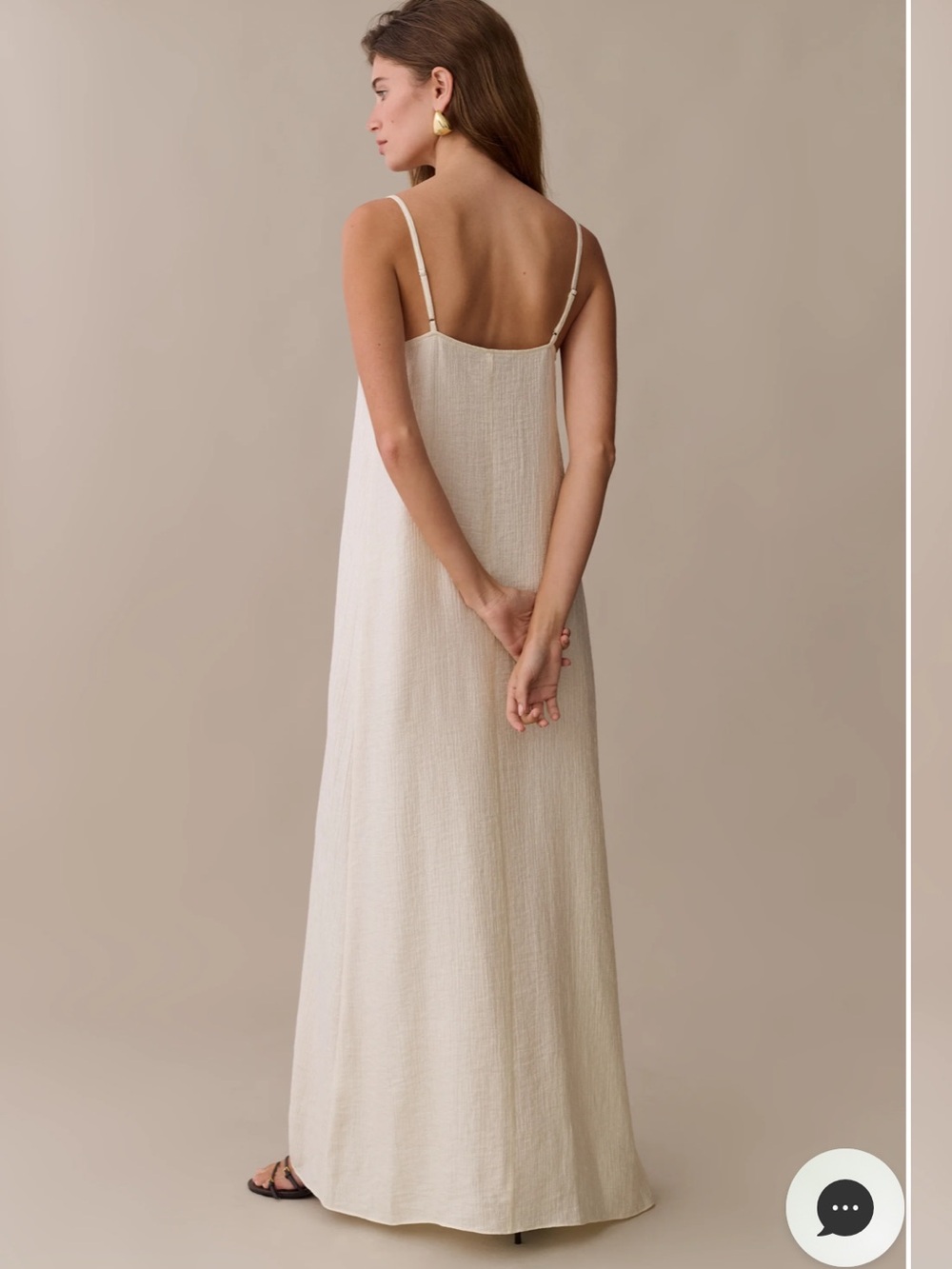 Few Moda OPT Wilhelmina column Dress in Cream. - Picture 5 of 9